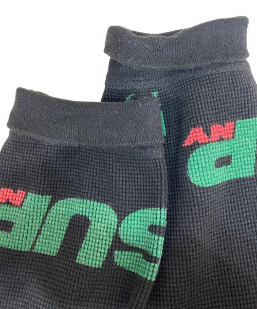 SUPREME（シュプリーム）SUPREME (シュプリーム) NY Waffle Thermal ブラック サイズ:Mの古着・服飾アイテム