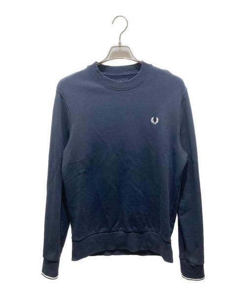 FRED PERRY（フレッドペリー）FRED PERRY (フレッドペリー) Crew Neck Sweatshirt　M7535 ネイビー サイズ:Mの古着・服飾アイテム