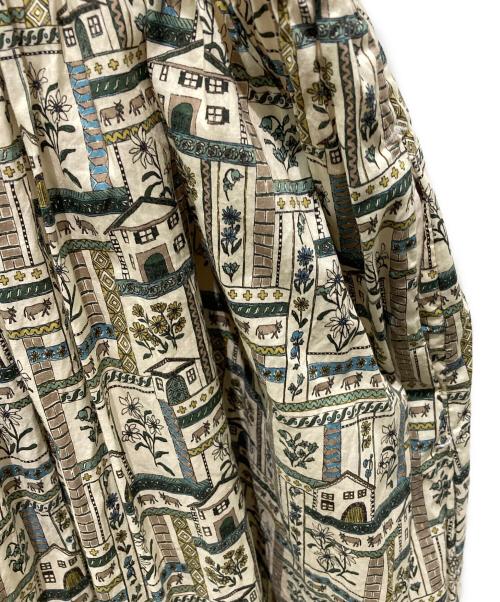 LIBERTY（リバティ）LIBERTY (リバティ) TSUHARU by samansa Mos2 (ツハル バイ サマンサモスモス) 総柄スカート　SKB-1505789 グリーン サイズ:Fの古着・服飾アイテム