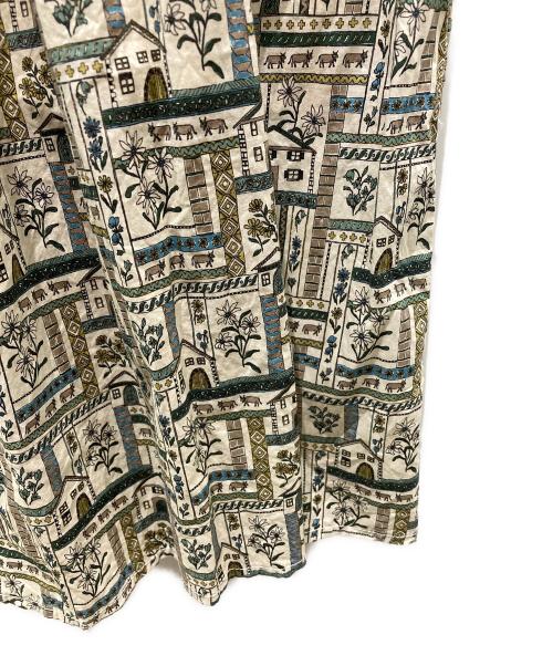 LIBERTY（リバティ）LIBERTY (リバティ) TSUHARU by samansa Mos2 (ツハル バイ サマンサモスモス) 総柄スカート　SKB-1505789 グリーン サイズ:Fの古着・服飾アイテム