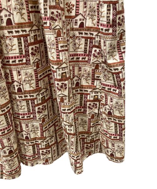 LIBERTY（リバティ）LIBERTY (リバティ) TSUHARU by samansa Mos2 (ツハル バイ サマンサモスモス) 総柄スカート　SKB-1505789 ベージュ サイズ:Fの古着・服飾アイテム