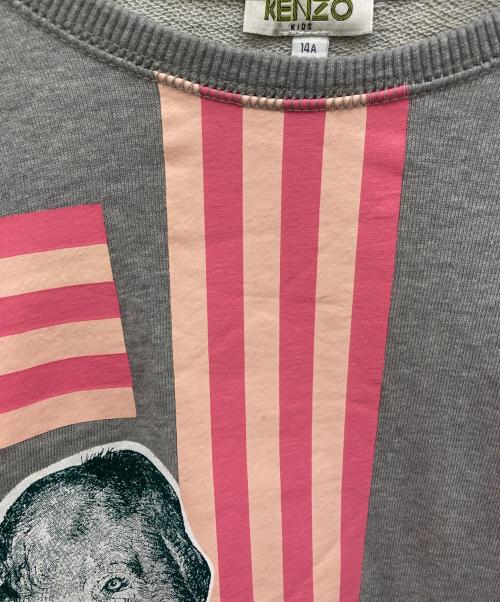 KENZO（ケンゾー）KENZO (ケンゾー) クルーネックスウェット グレー サイズ:14Aの古着・服飾アイテム