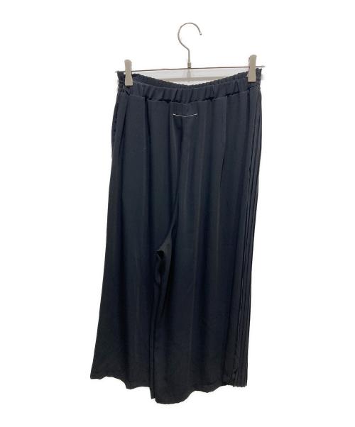 MM6 Maison Margiela（エムエムシックスメゾンマルジェラ）MM6 Maison Margiela (エムエムシックスメゾンマルジェラ) プリーツワイドパンツ　S52KA0128 ブラック サイズ:38の古着・服飾アイテム