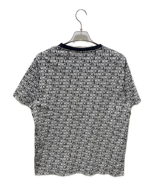 MONCLER GENIUS（モンクレール ジーニアス）MONCLER GENIUS (モンクレール ジーニアス) FRAGMENT DESIGN (フラグメントデザイン) maglia t-shirt　E109U8000650 ブラック×ホワイト サイズ:Mの古着・服飾アイテム