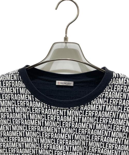 MONCLER GENIUS（モンクレール ジーニアス）MONCLER GENIUS (モンクレール ジーニアス) FRAGMENT DESIGN (フラグメントデザイン) maglia t-shirt　E109U8000650 ブラック×ホワイト サイズ:Mの古着・服飾アイテム