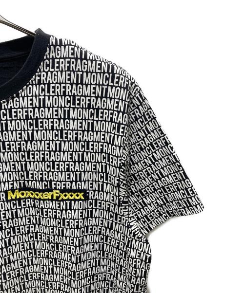 MONCLER GENIUS（モンクレール ジーニアス）MONCLER GENIUS (モンクレール ジーニアス) FRAGMENT DESIGN (フラグメントデザイン) maglia t-shirt　E109U8000650 ブラック×ホワイト サイズ:Mの古着・服飾アイテム