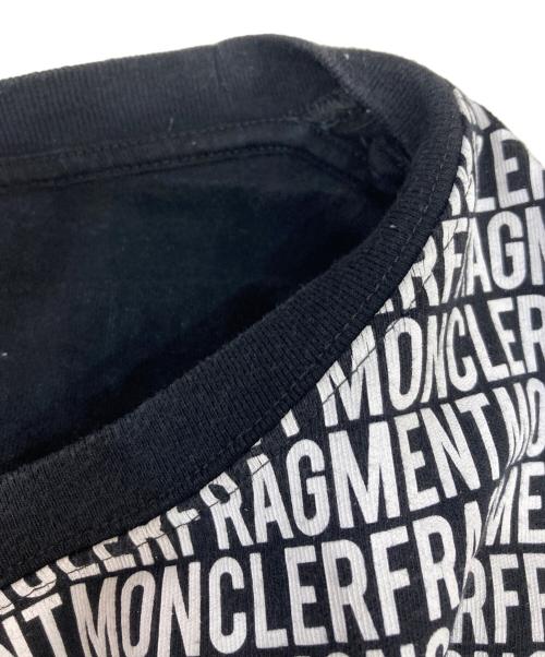 MONCLER GENIUS（モンクレール ジーニアス）MONCLER GENIUS (モンクレール ジーニアス) FRAGMENT DESIGN (フラグメントデザイン) maglia t-shirt　E109U8000650 ブラック×ホワイト サイズ:Mの古着・服飾アイテム