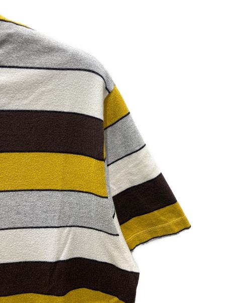 WOO YOUNG MI（ウーヨンミ）WOO YOUNG MI (ウーヨンミ) ボーダーTシャツ ホワイト×ブラウン サイズ:46の古着・服飾アイテム