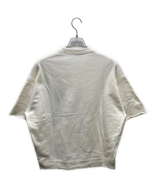 JIL SANDER（ジルサンダー）JIL SANDER (ジルサンダー) ポケットデザインオーバーサイズ半袖スウェットシャツ　JSUN707022 アイボリー サイズ:Sの古着・服飾アイテム