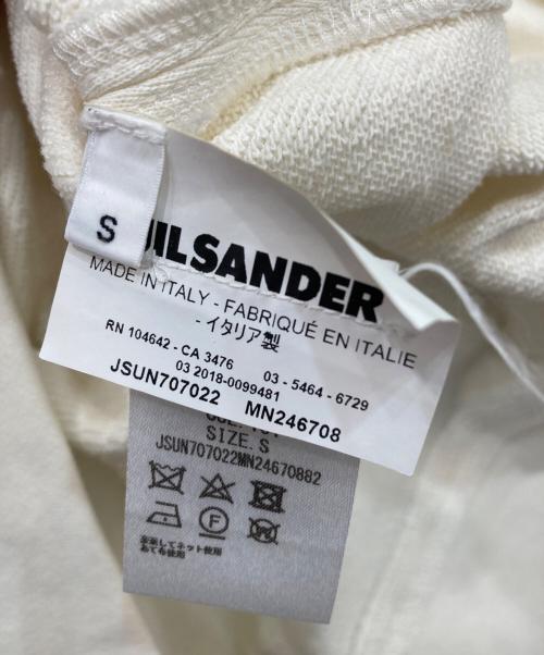 JIL SANDER（ジルサンダー）JIL SANDER (ジルサンダー) ポケットデザインオーバーサイズ半袖スウェットシャツ　JSUN707022 アイボリー サイズ:Sの古着・服飾アイテム