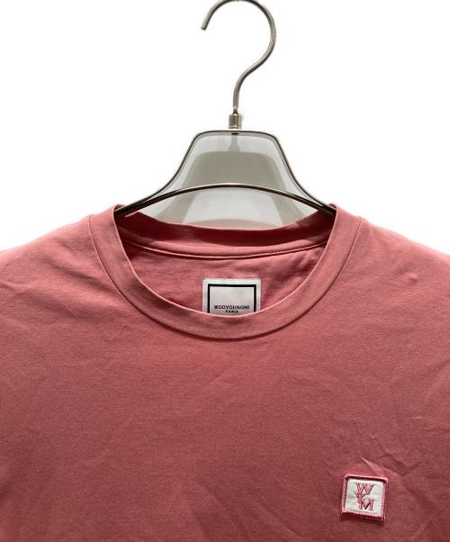 WOO YOUNG MI（ウーヨンミ）WOO YOUNG MI (ウーヨンミ) ロゴ刺繍プリントTシャツ ピンク サイズ:44の古着・服飾アイテム