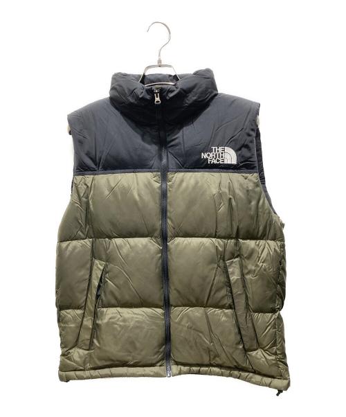 THE NORTH FACE（ザ ノース フェイス）THE NORTH FACE (ザ ノース フェイス) Nuptse Vest　ヌプシベスト オリーブ サイズ:Lの古着・服飾アイテム