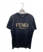 FENDIフェンディ）の古着「ロゴTシャツ　12CPF-19-3802」｜ブラック