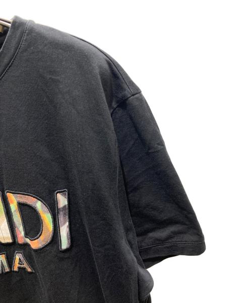 FENDI（フェンディ）FENDI (フェンディ) ロゴTシャツ　12CPF-19-3802 ブラック サイズ:Lの古着・服飾アイテム