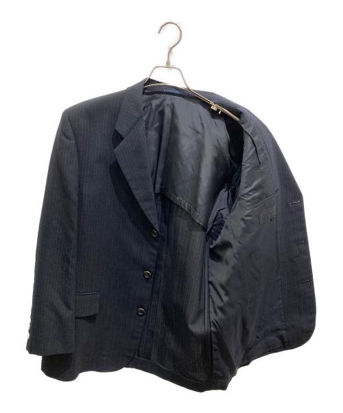 COMME des GARCONS HOMME（コムデギャルソン オム）COMME des GARCONS HOMME (コムデギャルソン オム) ストライプセットアップスーツ ネイビー サイズ:Mの古着・服飾アイテム