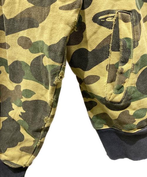 A BATHING APE（ア ベイシング エイプ）A BATHING APE (ア ベイシング エイプ) SOCCER 1ST CAMO ZIP SWEAT カーキ サイズ:Ⅼの古着・服飾アイテム