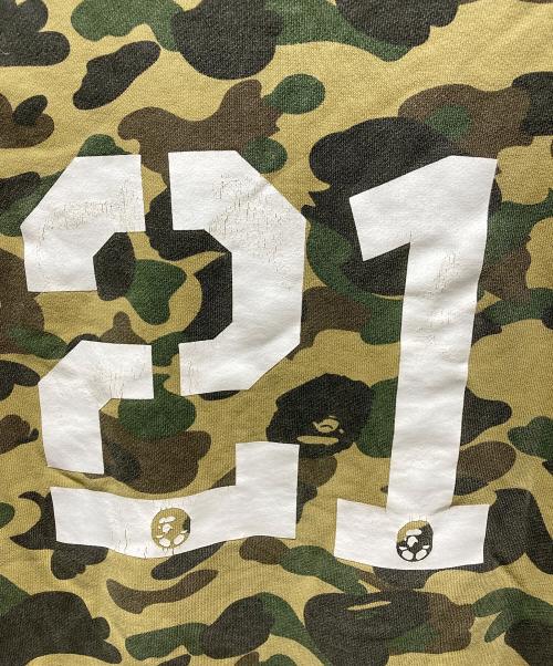 A BATHING APE（ア ベイシング エイプ）A BATHING APE (ア ベイシング エイプ) SOCCER 1ST CAMO ZIP SWEAT カーキ サイズ:Ⅼの古着・服飾アイテム