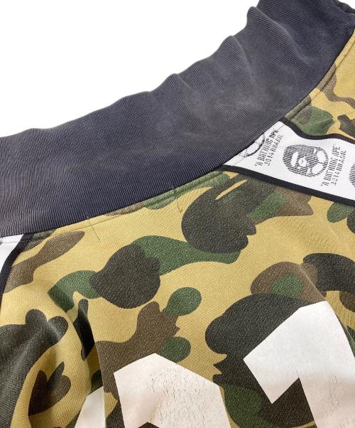 A BATHING APE（ア ベイシング エイプ）A BATHING APE (ア ベイシング エイプ) SOCCER 1ST CAMO ZIP SWEAT カーキ サイズ:Ⅼの古着・服飾アイテム