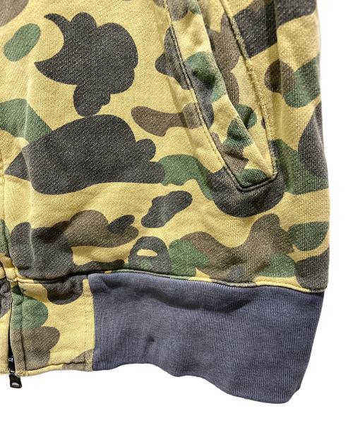 A BATHING APE（ア ベイシング エイプ）A BATHING APE (ア ベイシング エイプ) SOCCER 1ST CAMO ZIP SWEAT カーキ サイズ:Ⅼの古着・服飾アイテム