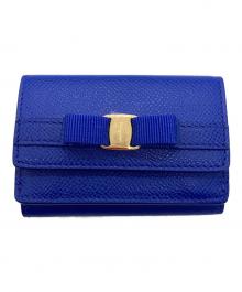 Salvatore Ferragamo（サルヴァトーレ フェラガモ）の古着「3つ折り財布　JL-22 D951」｜ブルー