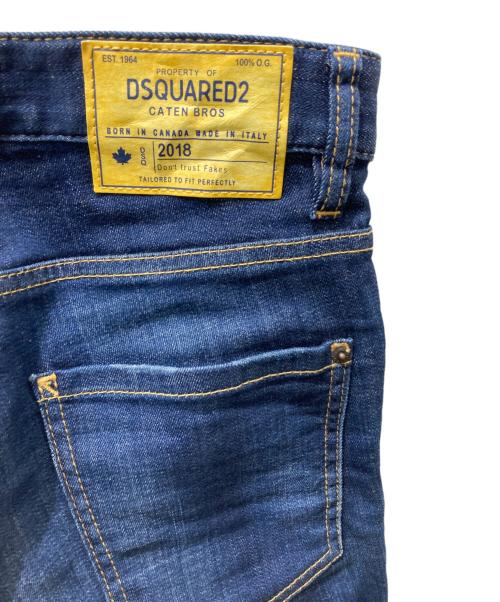 DSQUARED2（ディースクエアード）DSQUARED2 (ディースクエアード) skinny dan jeans　S71LB0423　18SS インディゴ サイズ:42の古着・服飾アイテム