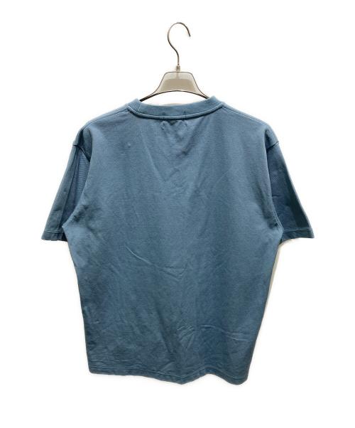 FRED PERRY（フレッドペリー）FRED PERRY (フレッドペリー) 刺繍ロゴTシャツ ブルー サイズ:XLの古着・服飾アイテム