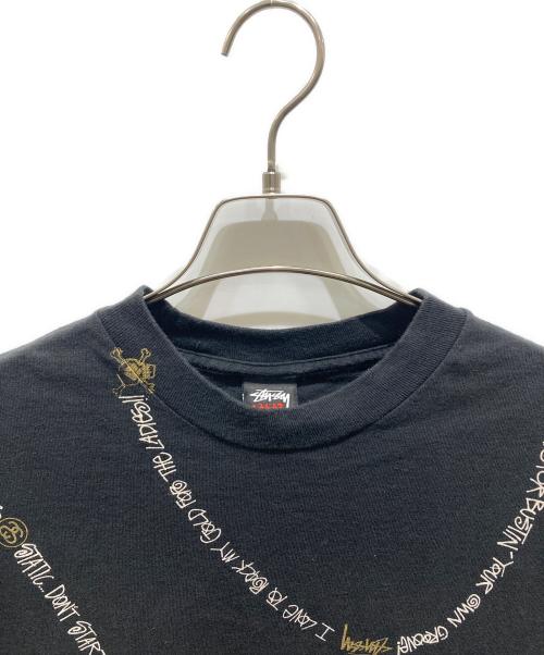 stussy（ステューシー）stussy (ステューシー) プリントTシャツ　00's ブラック サイズ:XXLの古着・服飾アイテム