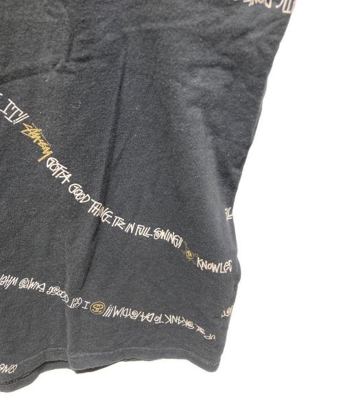 stussy（ステューシー）stussy (ステューシー) プリントTシャツ　00's ブラック サイズ:XXLの古着・服飾アイテム