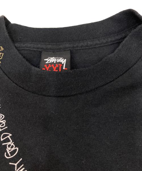 stussy（ステューシー）stussy (ステューシー) プリントTシャツ　00's ブラック サイズ:XXLの古着・服飾アイテム