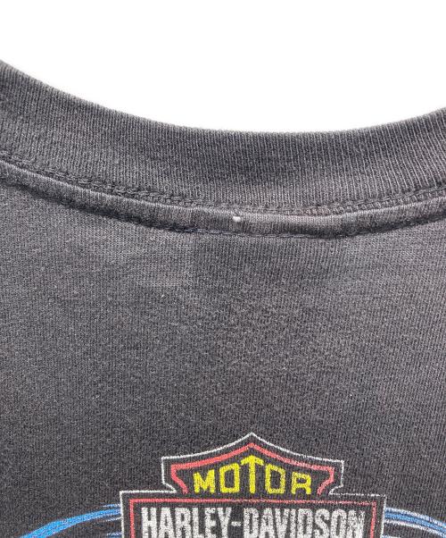 HARLEY-DAVIDSON（ハーレーダビッドソン）HARLEY-DAVIDSON (ハーレーダビッドソン) プリントカットソー ブラック サイズ:記載無しの為実寸参照の古着・服飾アイテム