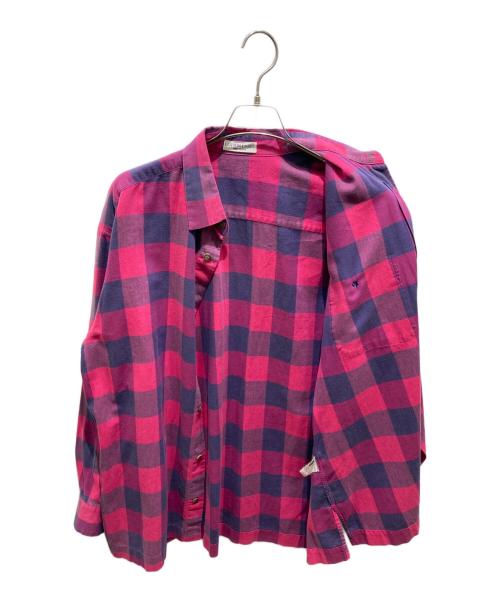 ISSEY MIYAKE COTTON LABEL（イッセイミヤケ コットンレーベル）ISSEY MIYAKE COTTON LABEL (イッセイミヤケ コットンレーベル) チェックシャツ パープル サイズ:記載無しの為実寸参照の古着・服飾アイテム