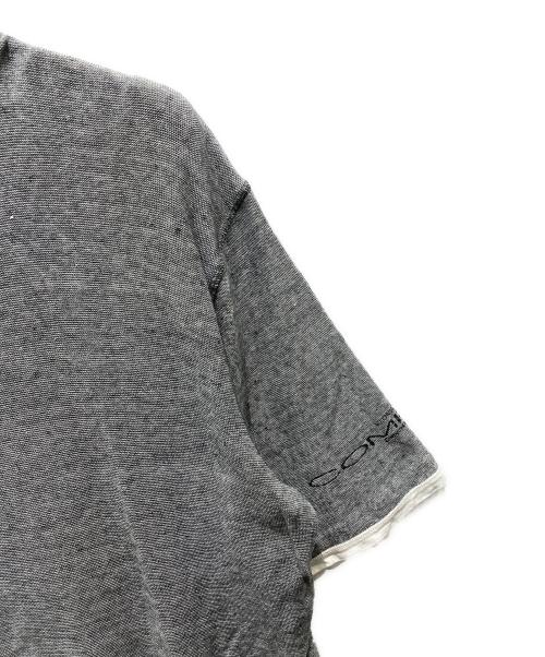 STONE ISLAND（ストーンアイランド）STONE ISLAND (ストーンアイランド) リネン混半袖Tシャツ　STONE ISLAND COMPACT グレー サイズ:Lの古着・服飾アイテム