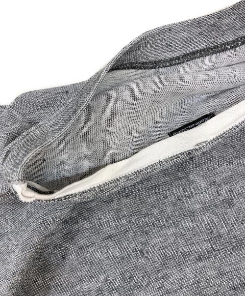 STONE ISLAND（ストーンアイランド）STONE ISLAND (ストーンアイランド) リネン混半袖Tシャツ　STONE ISLAND COMPACT グレー サイズ:Lの古着・服飾アイテム