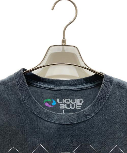 LIQUID BLUE（リキッドブルー）LIQUID BLUE (リキッドブルー) プリントTシャツ グレー サイズ:Lの古着・服飾アイテム