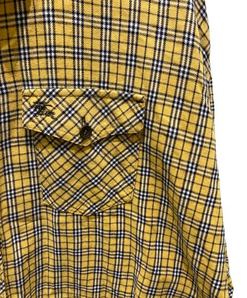 BURBERRY BLUE LABEL（バーバリーロンドンブルーレーベル）BURBERRY BLUE LABEL (バーバリーロンドンブルーレーベル) チェックシャツ イエロー サイズ:Mの古着・服飾アイテム