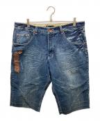 SEAN JOHNショーンジョン）の古着「デニムハーフパンツ　Y2K B-BOY」｜インディゴ