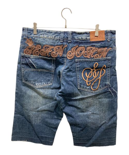 SEAN JOHN（ショーンジョン）SEAN JOHN (ショーンジョン) デニムハーフパンツ　Y2K B-BOY インディゴ サイズ:40の古着・服飾アイテム