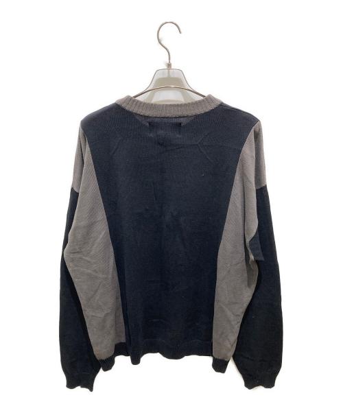 HARLEY-DAVIDSON（ハーレーダビッドソン）HARLEY-DAVIDSON (ハーレーダビッドソン) コットンクルーネックニット ブラック サイズ:XXLの古着・服飾アイテム