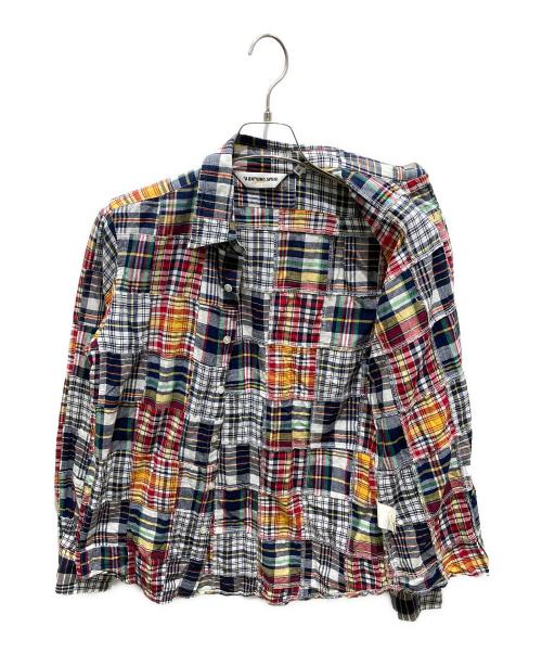 A BATHING APE（ア ベイシング エイプ）A BATHING APE (ア ベイシング エイプ) パッチワークチェックシャツ マルチカラー サイズ:Sの古着・服飾アイテム