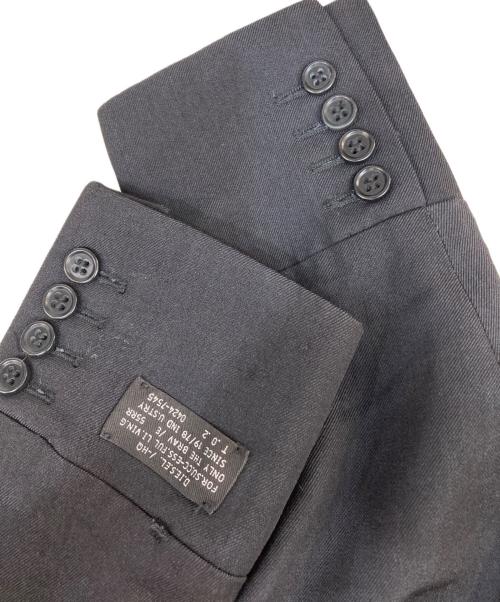 DIESEL（ディーゼル）DIESEL (ディーゼル) ヴィンテージ加工テーラードジャケット ブラック サイズ:Sの古着・服飾アイテム