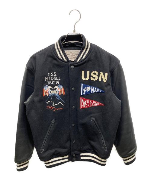 AVIREX（アヴィレックス）AVIREX (アヴィレックス) U.S.N. TOUR STADIUM JACKETS ブラック サイズ:Mの古着・服飾アイテム