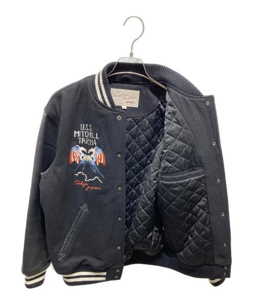 AVIREX（アヴィレックス）AVIREX (アヴィレックス) U.S.N. TOUR STADIUM JACKETS ブラック サイズ:Mの古着・服飾アイテム