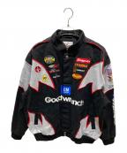 CHASE authenticsチェイスオーセンティック）の古着「レーシングジャケット」｜ブラック