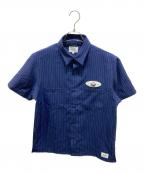 CRIMIEクライミー）の古着「ストライプシャツ」｜ネイビー