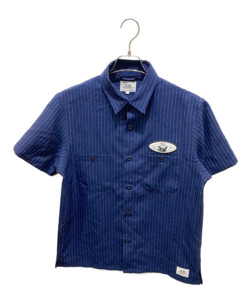 CRIMIE（クライミー）CRIMIE (クライミー) ストライプシャツ ネイビー サイズ:Lの古着・服飾アイテム