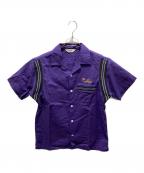 CALEEキャリー）の古着「ボーリングシャツ」｜パープル