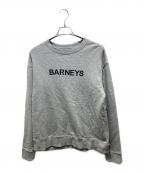 BARNEYS NEWYORKバーニーズ・ニューヨーク）の古着「ロゴスウェット　2233967」｜グレー