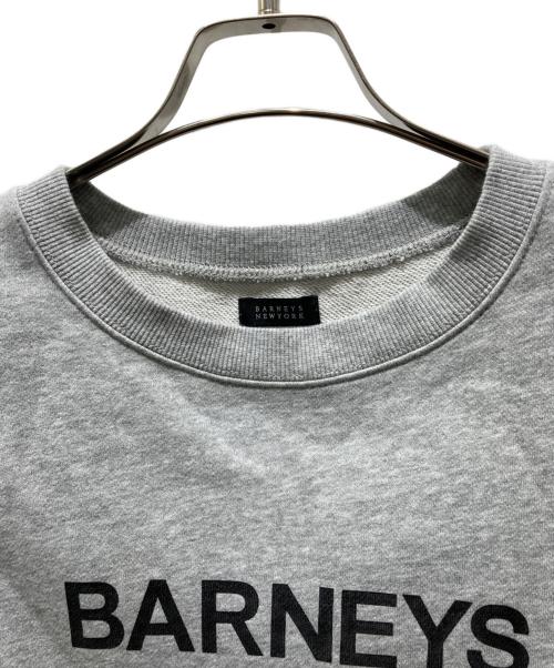 BARNEYS NEWYORK（バーニーズ・ニューヨーク）BARNEYS NEWYORK (バーニーズ・ニューヨーク) ロゴスウェット　2233967 グレー サイズ:Mの古着・服飾アイテム