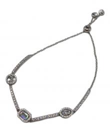 MICHAEL KORS（マイケル・コース）の古着「パヴェ プレシャス メタルプレート スターリング シルバー ブレスレット」