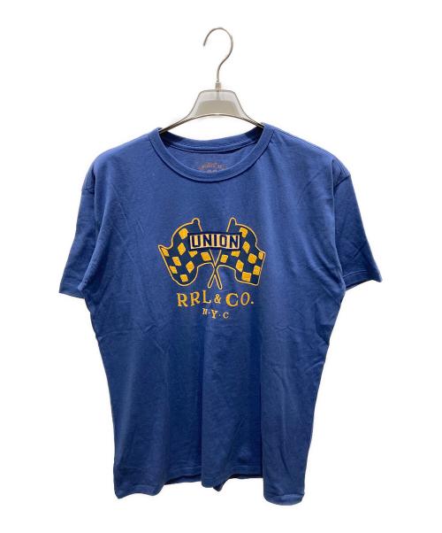 RRL（ダブルアールエル）RRL (ダブルアールエル) Jersey Graphic T-shirt ネイビー サイズ:L 未使用品の古着・服飾アイテム
